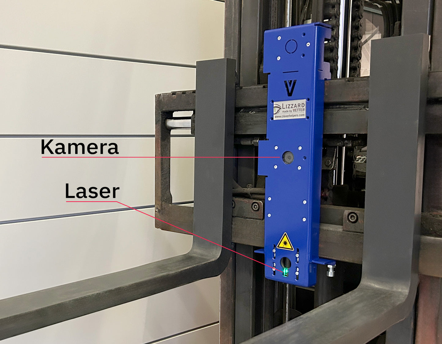 VETTER LIZARD Premium, Kreuzlaser und Kamerasystem - Beschilderung Zentgraf
