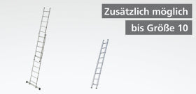 euroline Alu-Stufen-Mehrzweckleiter Nr. 30777 – flexibel, stabil und multifunktional - Beschilderung Zentgraf