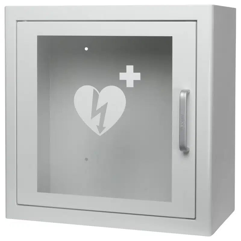 ARKY-AED Wandkasten Indoor + AED-Schild mit Reanimationshinweis