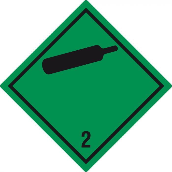 Gefahrgutaufkleber - Polyethylen (Nr. 2.2) Polyethylen - Beschilderung Zentgraf