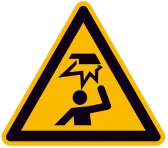 Warnung vor Hindernissen im Kopfbereich, ASR A1.3/ ISO 7010, W020 - Beschilderung Zentgraf