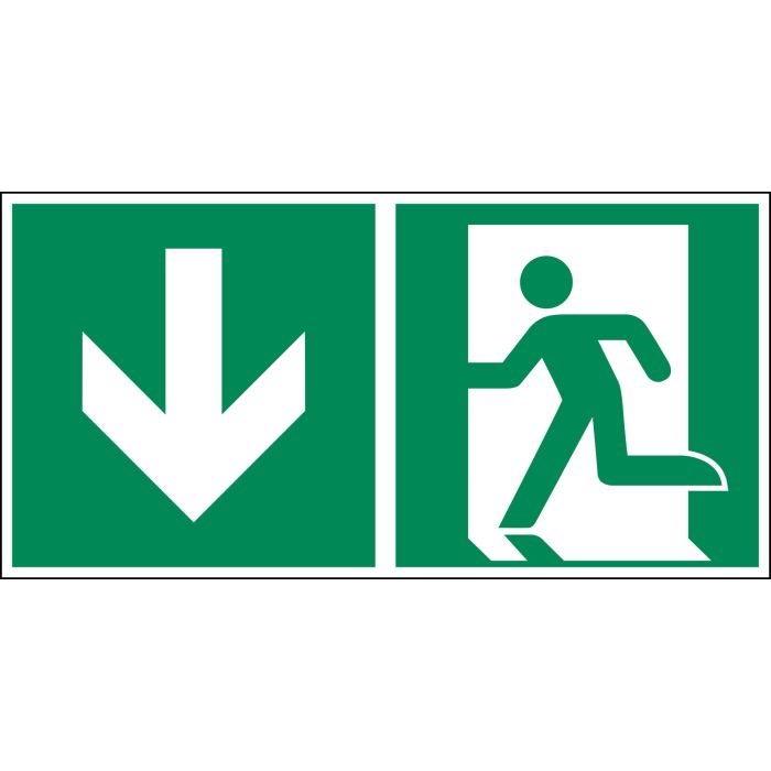 Rettungsweg (alle Richtungen), ASR A1.3/ ISO 7010, E001/ E002 - Beschilderung Zentgraf