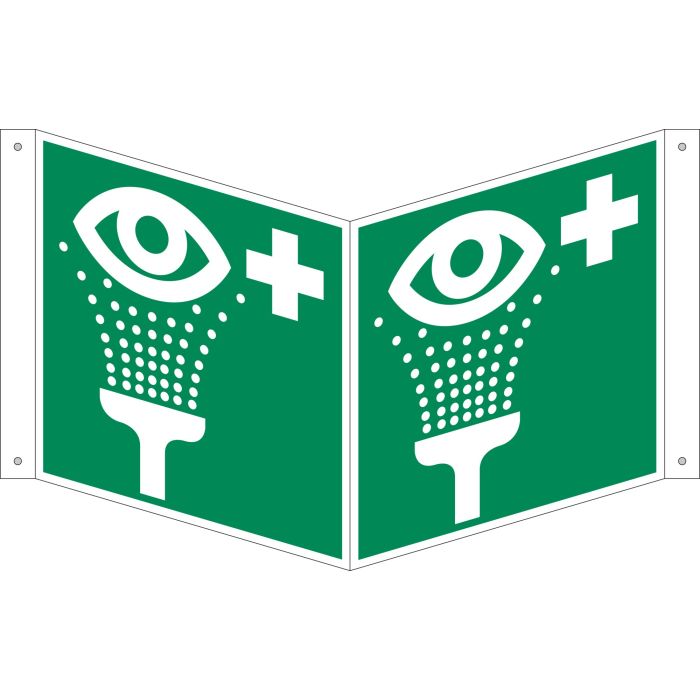 Augenspüleinrichtung, 200x200 mm, ASR A1.3/ ISO 7010, E011 - Beschilderung Zentgraf