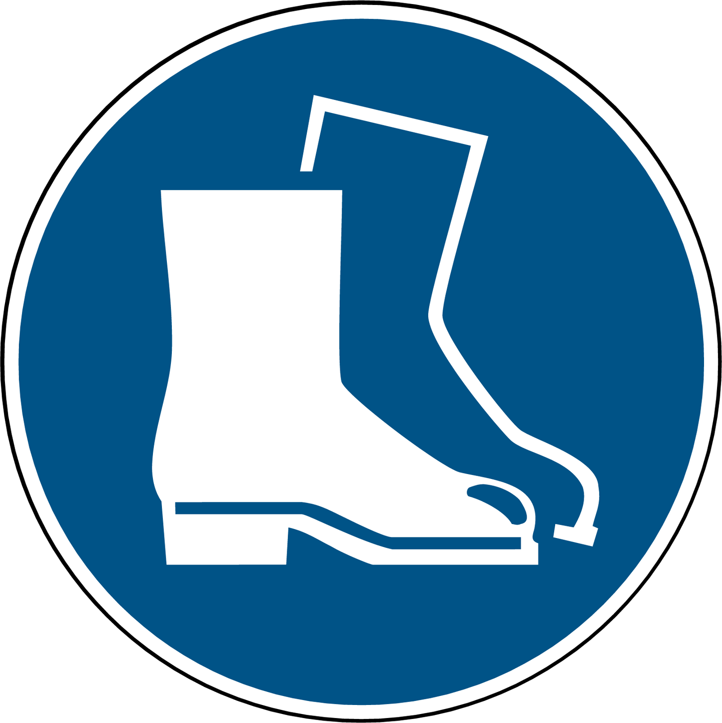 Fußschutz benutzen Ø 200 mm, ASR A1.3/ ISO 7010, M008 - Beschilderung Zentgraf