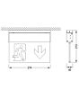 Sicherheitsbeleuchtung - modernem Design - L-LUX STANDARD - Beschilderung Zentgraf