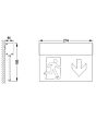 Sicherheitsbeleuchtung - modernem Design - L-LUX STANDARD - Beschilderung Zentgraf