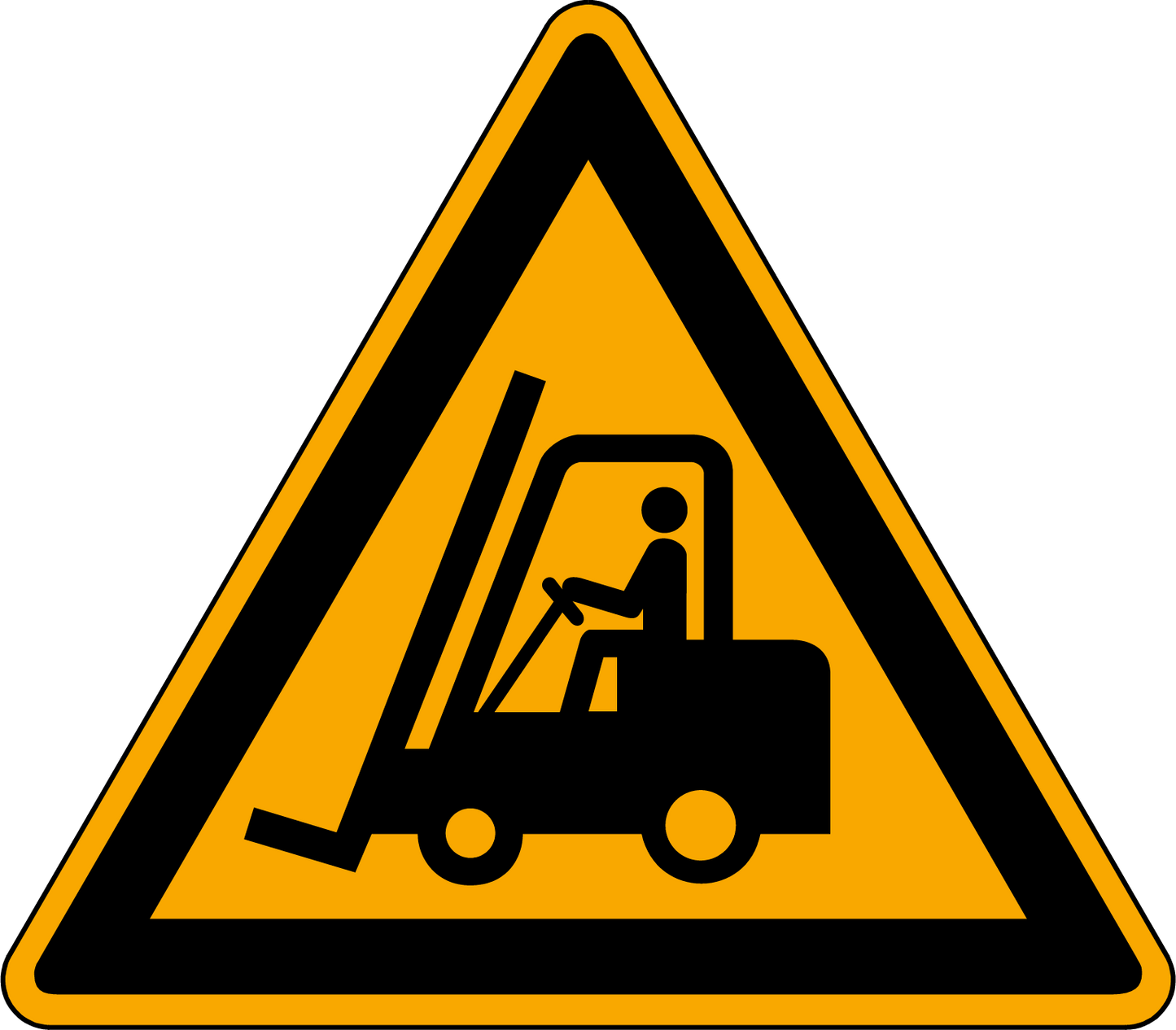 Warnung vor Flurförderfahrzeugen, ASR A1.3/ ISO 7010, W014 - Beschilderung Zentgraf