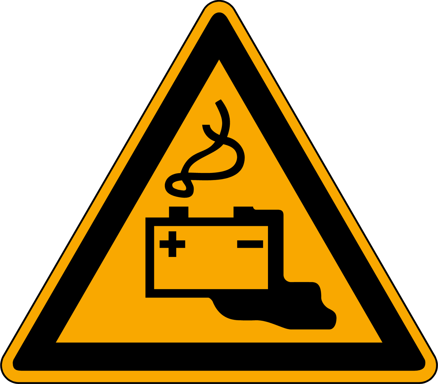 Warnung vor Gefahren durch das Aufladen von Batterien, ASR A1.3/ ISO 7010, W026 - Beschilderung Zentgraf