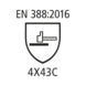 Schnittschutzhandschuh PROTECT 201 (VE = 12 Stück) - Beschilderung Zentgraf
