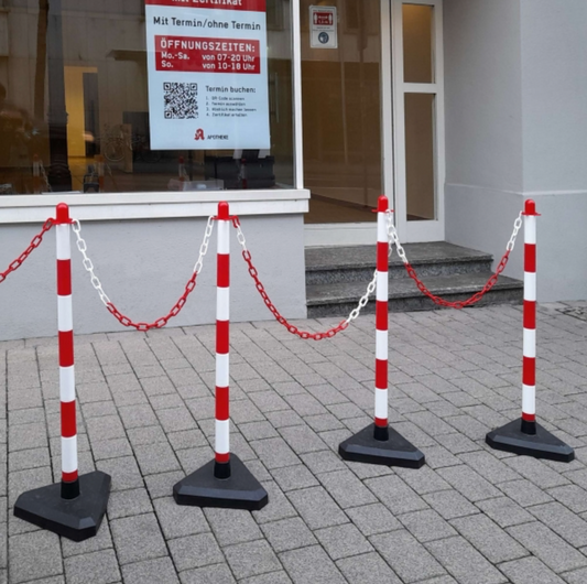 GUARDA Leichter Ketten-Warnständer Set - Beschilderung Zentgraf