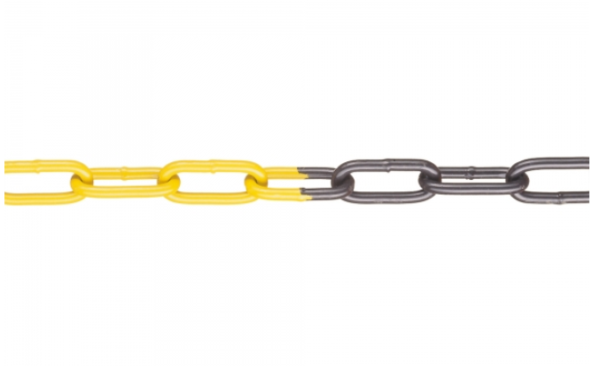 M-FERRO-Signalkette schwarz-gelb – 15 m