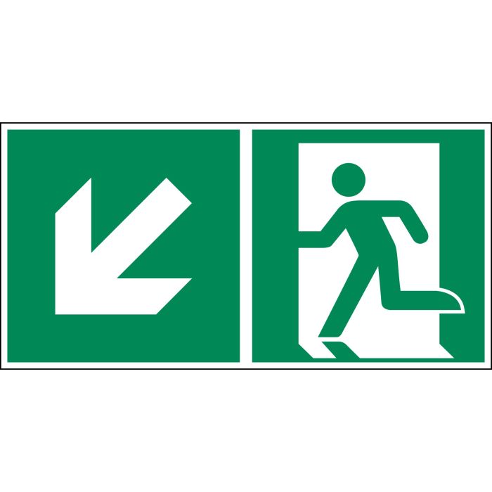 Rettungsweg (alle Richtungen),  ASR A1.3/ ISO 7010, E001/ E002 - Beschilderung Zentgraf
